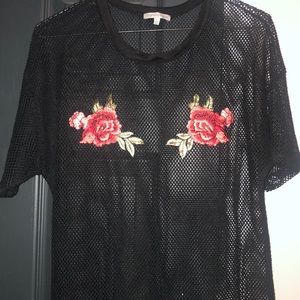 Charlotte Russe Mesh Top